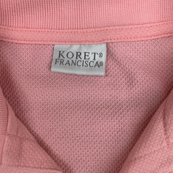 Adorable Pink Embroidered Vintage Golf Shirt - Picture 8 of 11